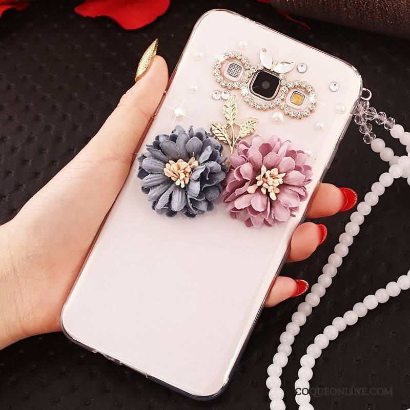 Samsung Galaxy J5 2016 Or Incassable Étoile Strass Coque De Téléphone Ornements Suspendus