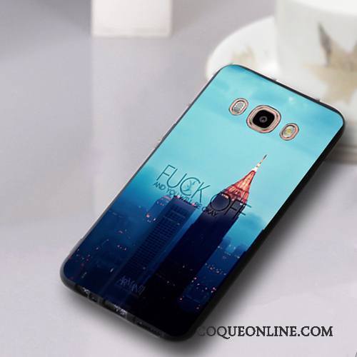 Samsung Galaxy J5 2016 Ornements Suspendus Étui Coque De Téléphone Incassable Bleu Clair Fluide Doux Tendance