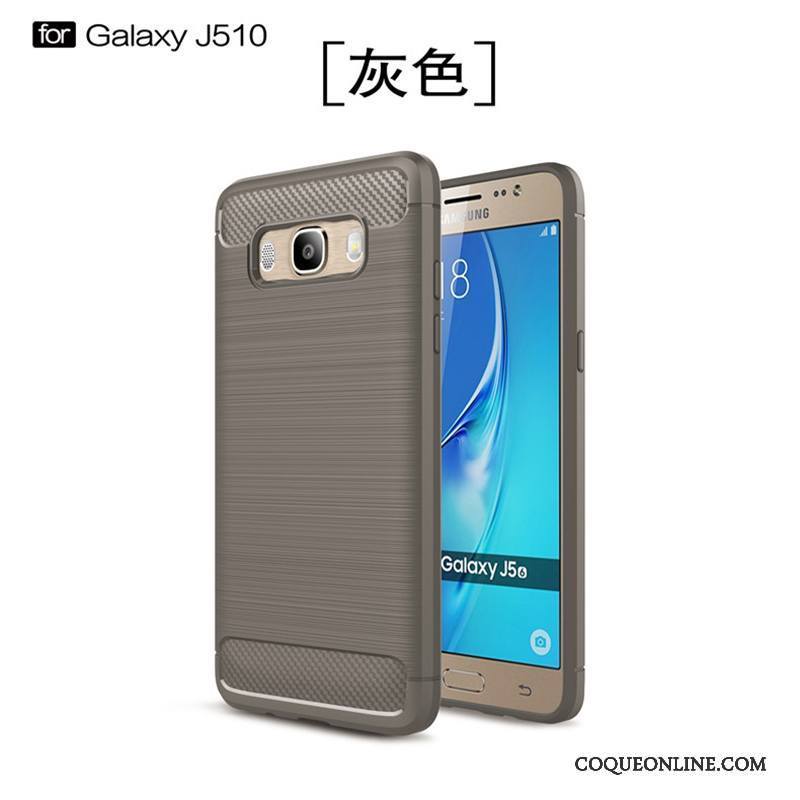 Samsung Galaxy J5 2016 Silicone Étoile Fluide Doux Noir Tout Compris Incassable Coque De Téléphone