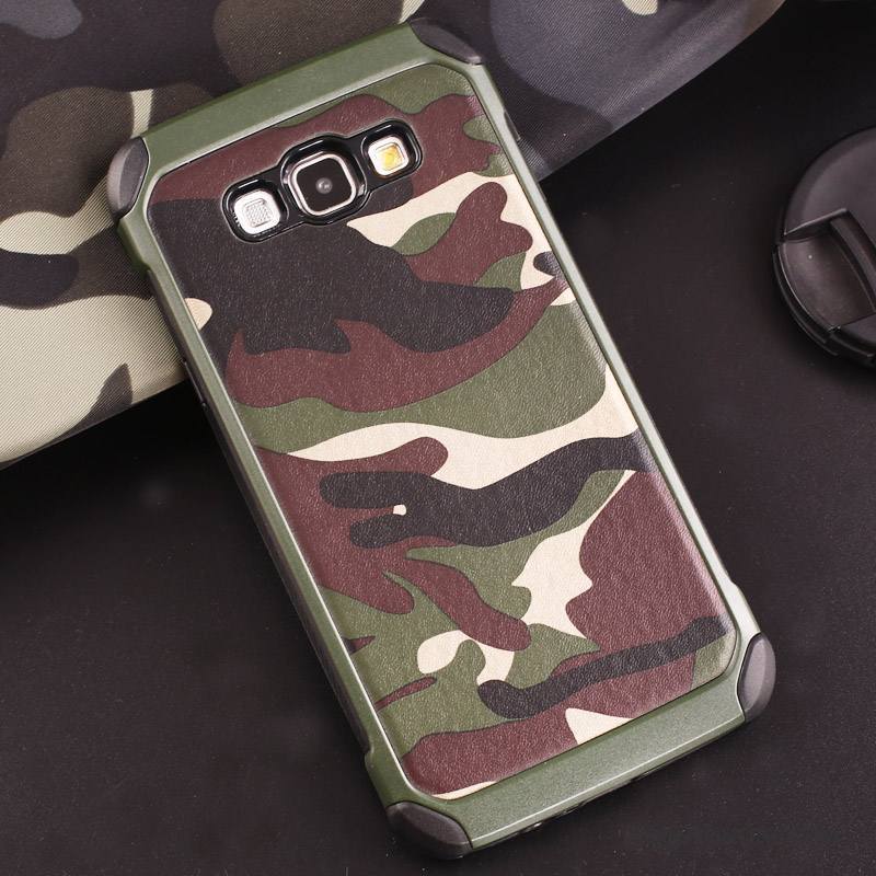 Samsung Galaxy J5 2016 Violet Étoile Coque De Téléphone Camouflage Vert Étui Protection