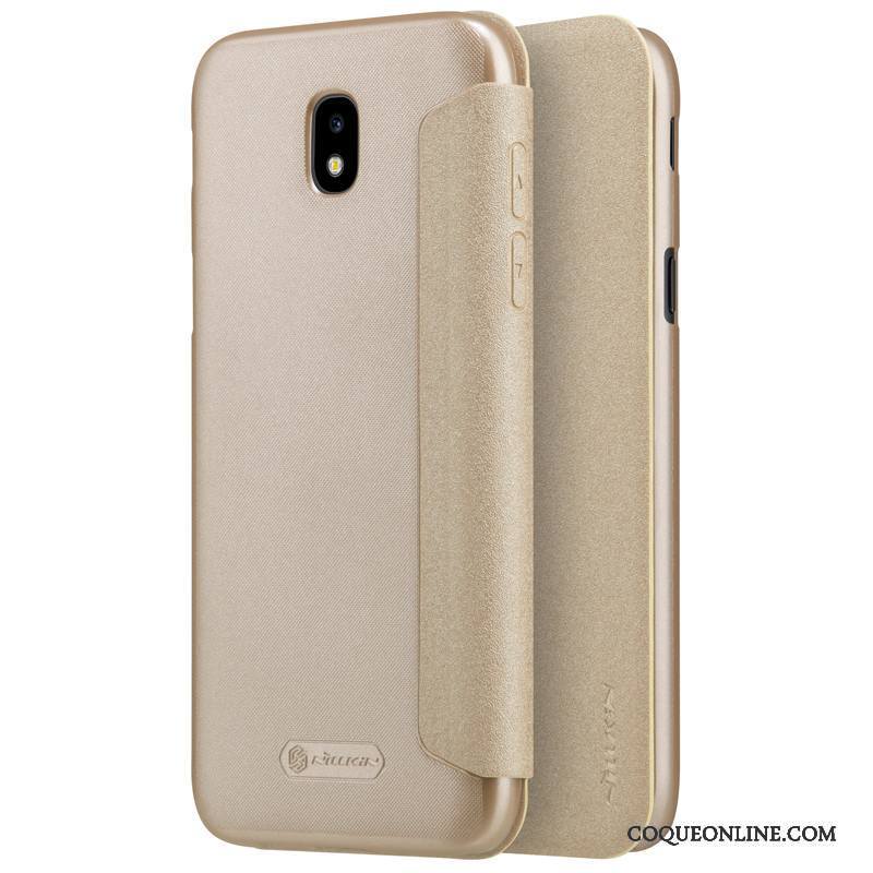 Samsung Galaxy J5 2017 Légères Étoile Or Étui En Cuir Coque Protection Téléphone Portable