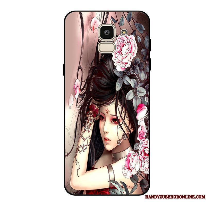 Samsung Galaxy J6 Bleu Dessin Animé Coque Fluide Doux Étoile De Téléphone Incassable