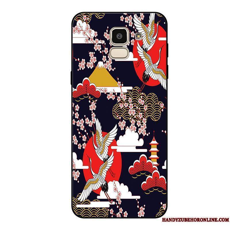 Samsung Galaxy J6 Bleu Dessin Animé Coque Fluide Doux Étoile De Téléphone Incassable