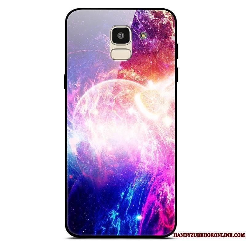 Samsung Galaxy J6 Ciel Étoilé Coque Étoile Multicolore Incassable Tendance Mois