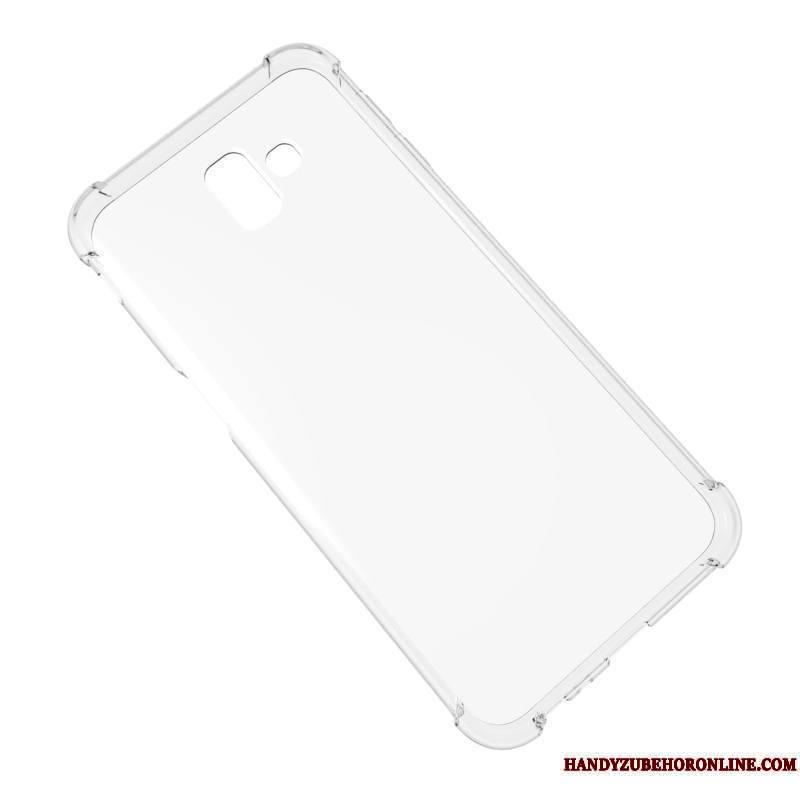 Samsung Galaxy J6 Coque De Téléphone Transparent Étoile Étui Noir Incassable Silicone