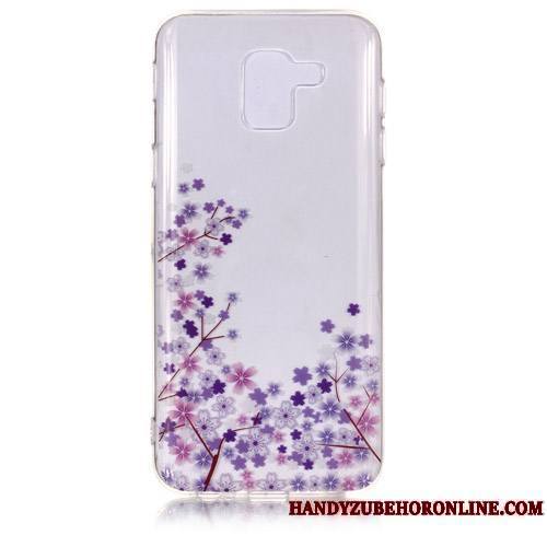 Samsung Galaxy J6 Coque Rose Protection Incassable Étui Étoile Ornements Suspendus Dessin Animé