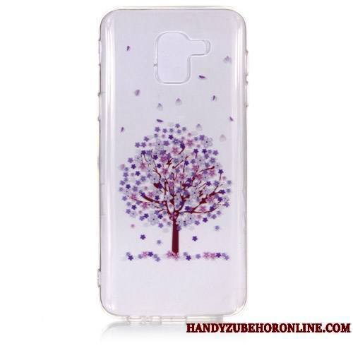 Samsung Galaxy J6 Coque Rose Protection Incassable Étui Étoile Ornements Suspendus Dessin Animé