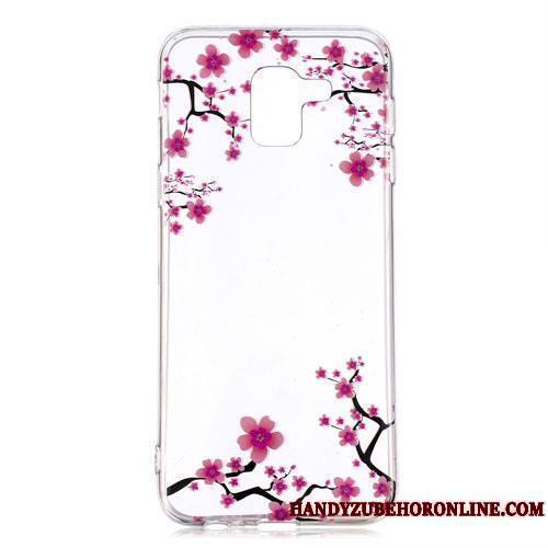 Samsung Galaxy J6 Coque Rose Protection Incassable Étui Étoile Ornements Suspendus Dessin Animé