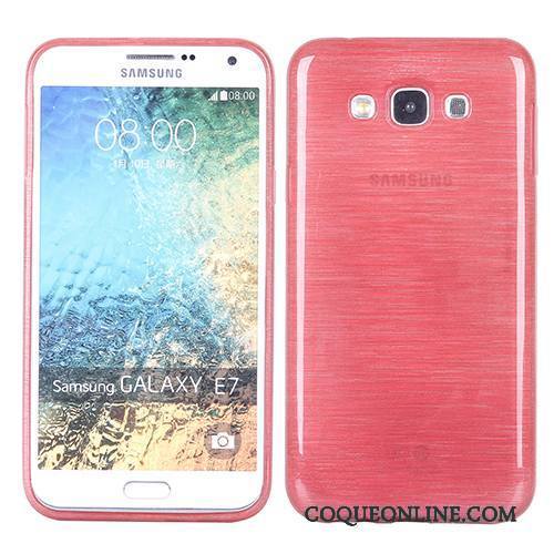 Samsung Galaxy J7 2015 Coque De Téléphone Étoile Protection Silicone Soie Rouge Tout Compris