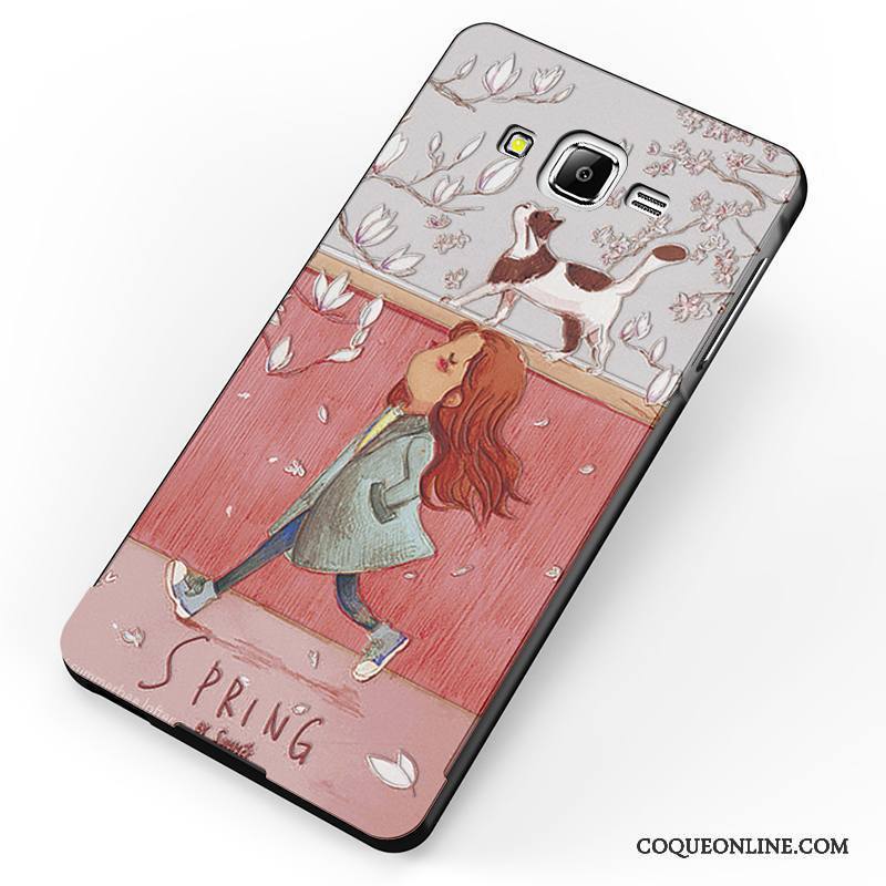 Samsung Galaxy J7 2015 Coque Métal Étoile Dessin Animé Luxe Bleu Étui Délavé En Daim