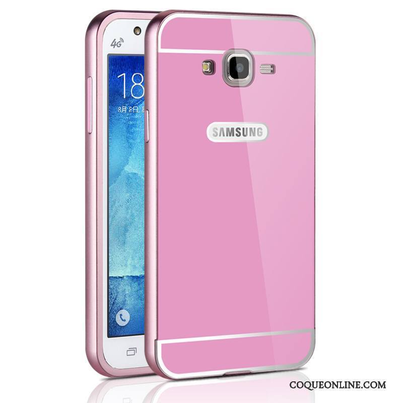 Samsung Galaxy J7 2015 Coque Métal Étoile Téléphone Portable Difficile Protection Border Étui