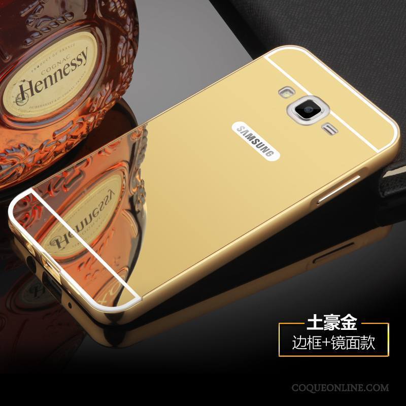 Samsung Galaxy J7 2015 Coque Métal Étoile Téléphone Portable Difficile Protection Border Étui