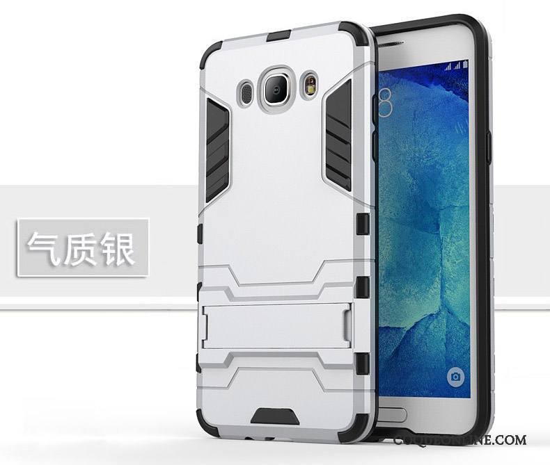 Samsung Galaxy J7 2015 Coque Étoile Étui Tendance Gris Tout Compris Incassable Silicone