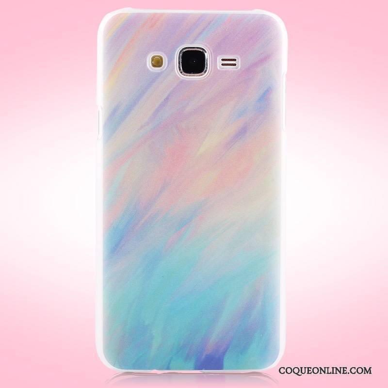 Samsung Galaxy J7 2015 Délavé En Daim Protection Coque De Téléphone Étoile Tendance Difficile Multicolore