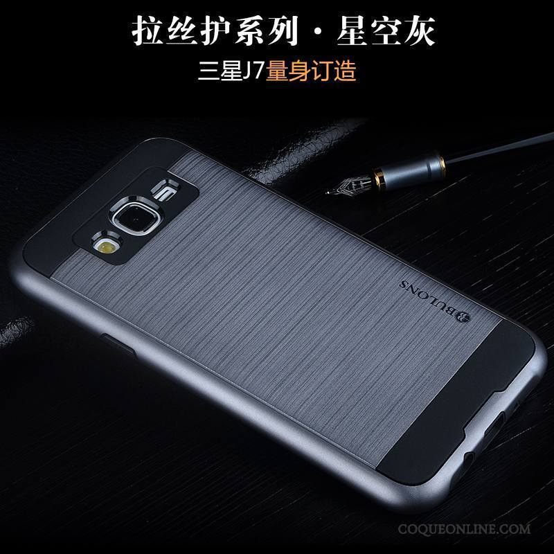 Samsung Galaxy J7 2015 Fluide Doux Coque De Téléphone Étoile Incassable Tendance Tout Compris Silicone