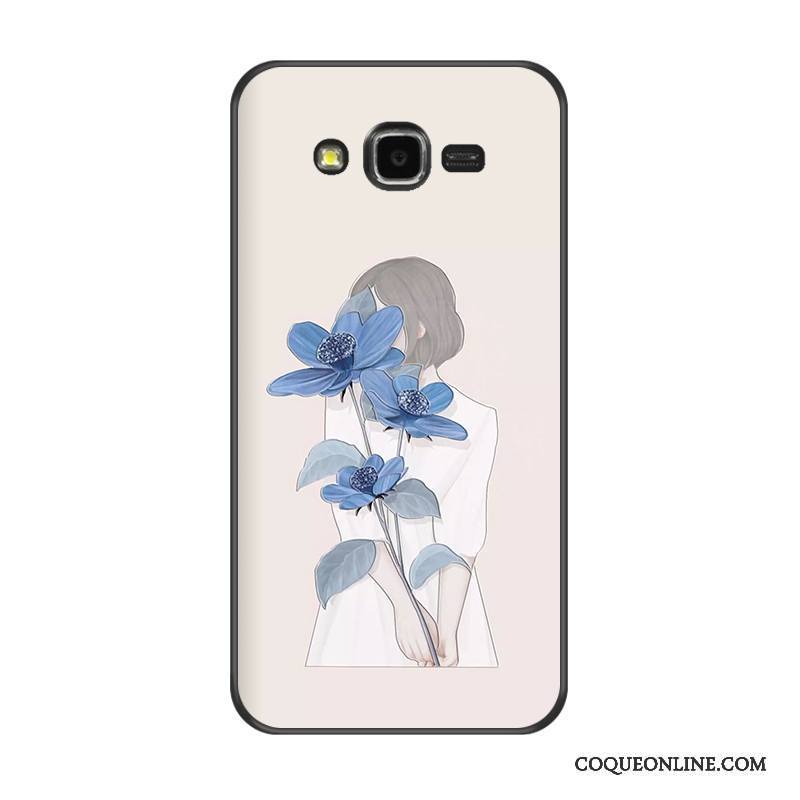 Samsung Galaxy J7 2015 Nouveau Bleu Silicone Étoile Coque De Téléphone Tout Compris Dessin Animé