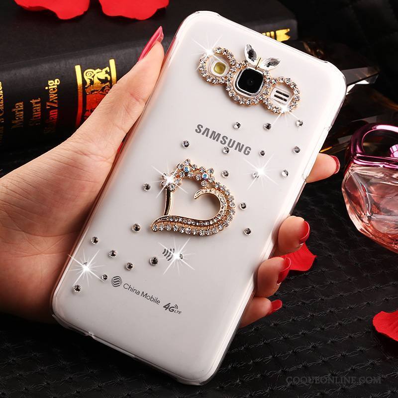 Samsung Galaxy J7 2015 Or Étoile Coque Transparent Protection Incassable De Téléphone
