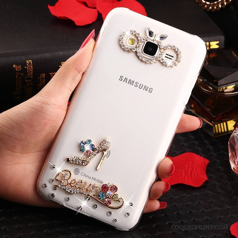 Samsung Galaxy J7 2015 Or Étoile Coque Transparent Protection Incassable De Téléphone