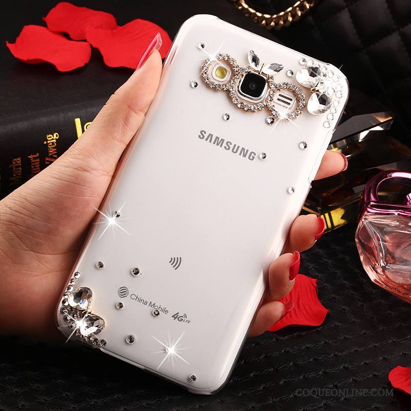 Samsung Galaxy J7 2015 Or Étoile Coque Transparent Protection Incassable De Téléphone