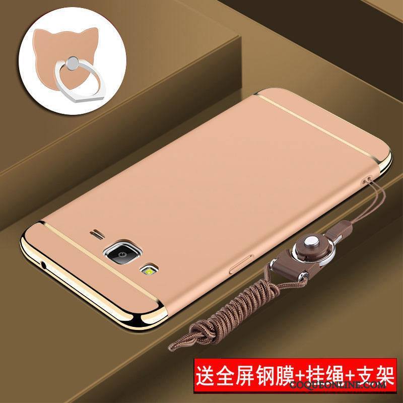 Samsung Galaxy J7 2015 Protection Tout Compris Coque De Téléphone Or Rose Difficile Incassable Étui