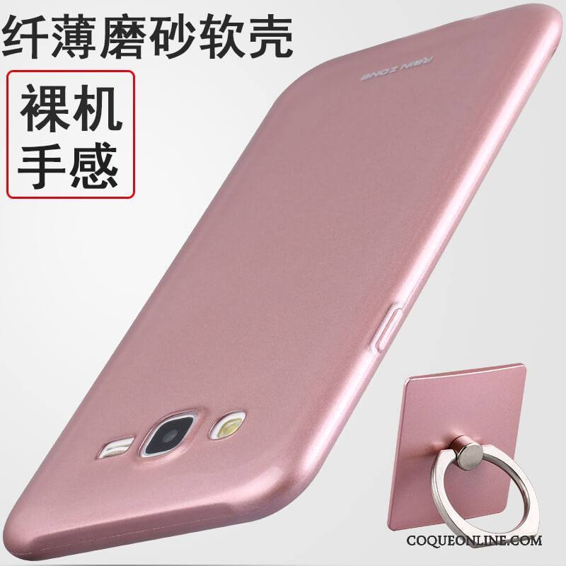 Samsung Galaxy J7 2015 Étoile Fluide Doux Silicone Étui Coque De Téléphone Tout Compris Rouge