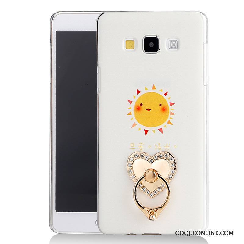 Samsung Galaxy J7 2015 Étui Support Étoile Coque De Téléphone Rose Gaufrage Téléphone Portable