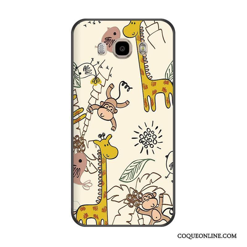 Samsung Galaxy J7 2016 Coque Dessin Animé Fluide Doux Étoile Silicone Gaufrage Protection Étui