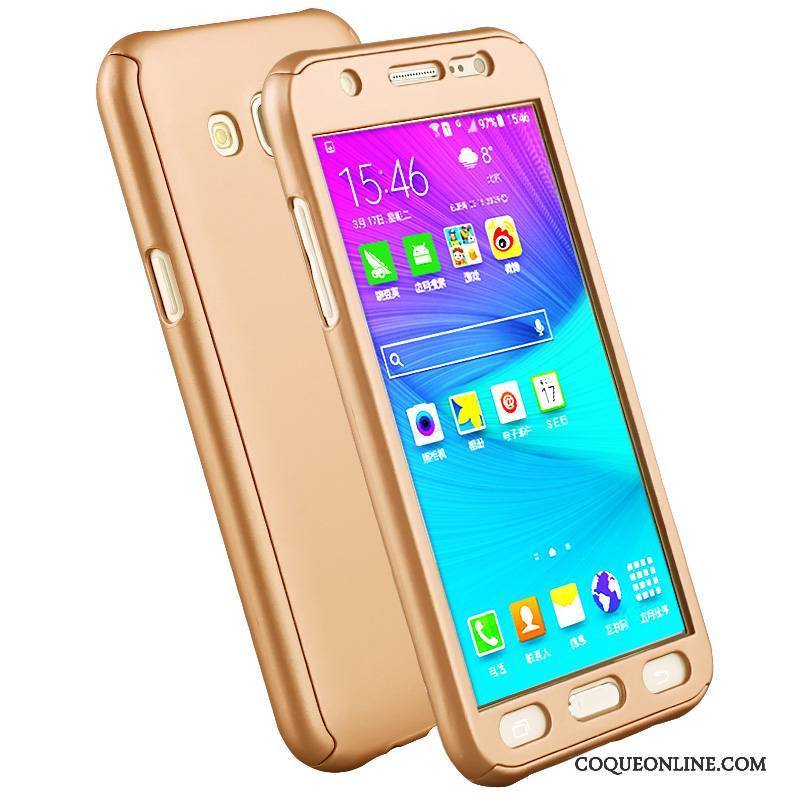 Samsung Galaxy J7 2016 Coque Étoile Étui Difficile Or Rose Incassable Tout Compris Protection