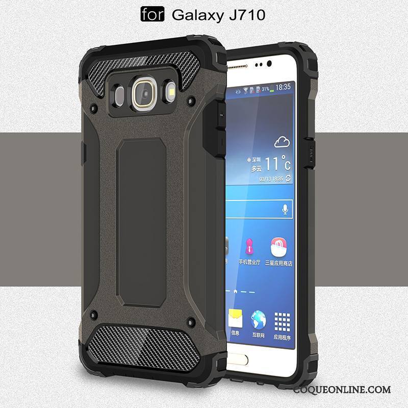 Samsung Galaxy J7 2016 Noir Fluide Doux Silicone Coque De Téléphone Étoile Tendance Tout Compris