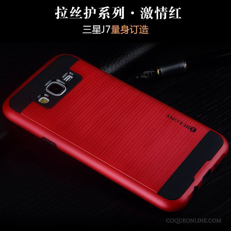 Samsung Galaxy J7 2016 Tendance Tout Compris Rouge Étoile Silicone Coque De Téléphone Étui