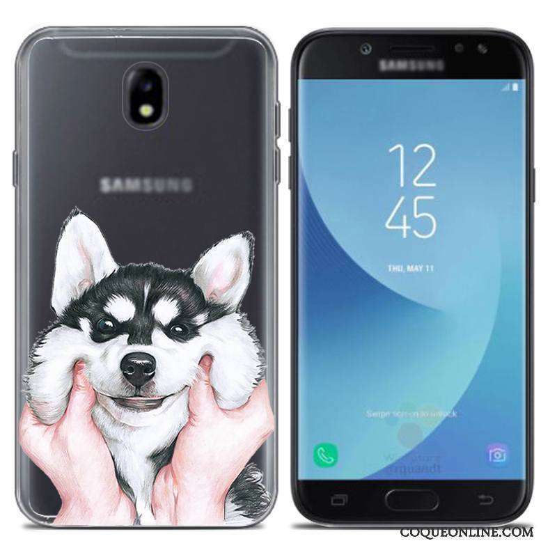 Samsung Galaxy J7 2017 Créatif Coque De Téléphone Or Silicone Fluide Doux Peinture Étoile