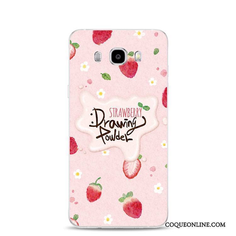 Samsung Galaxy J7 2017 Fluide Doux Gaufrage Étoile Silicone Coque De Téléphone Anneau Rose