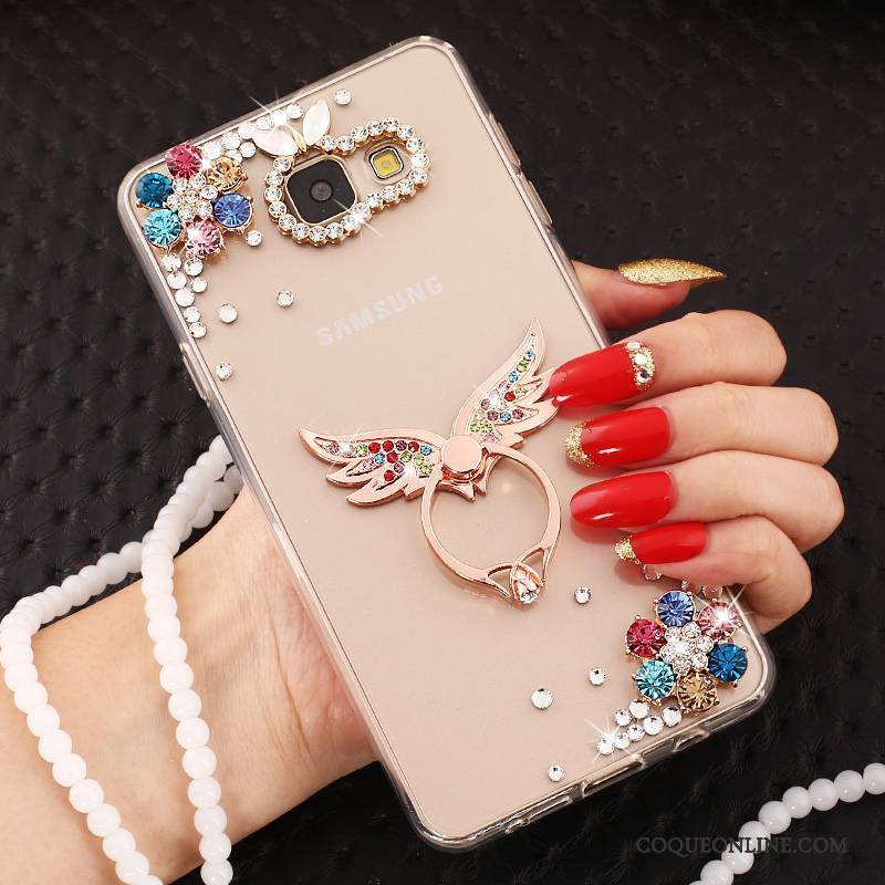 Samsung Galaxy J7 2017 Incassable Étui Silicone Étoile Protection Strass Coque De Téléphone