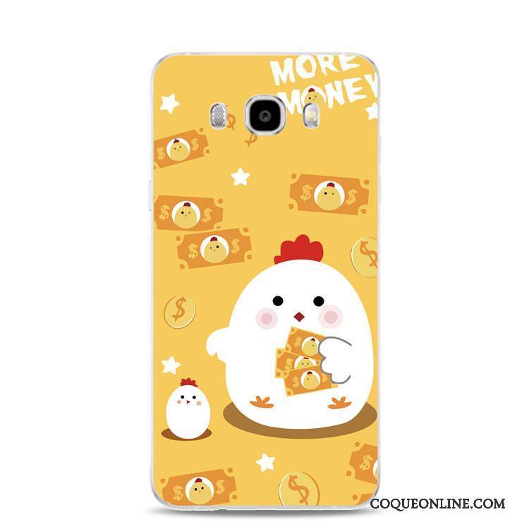 Samsung Galaxy J7 2017 Support Gaufrage Poulet Silicone Fluide Doux Étoile Coque