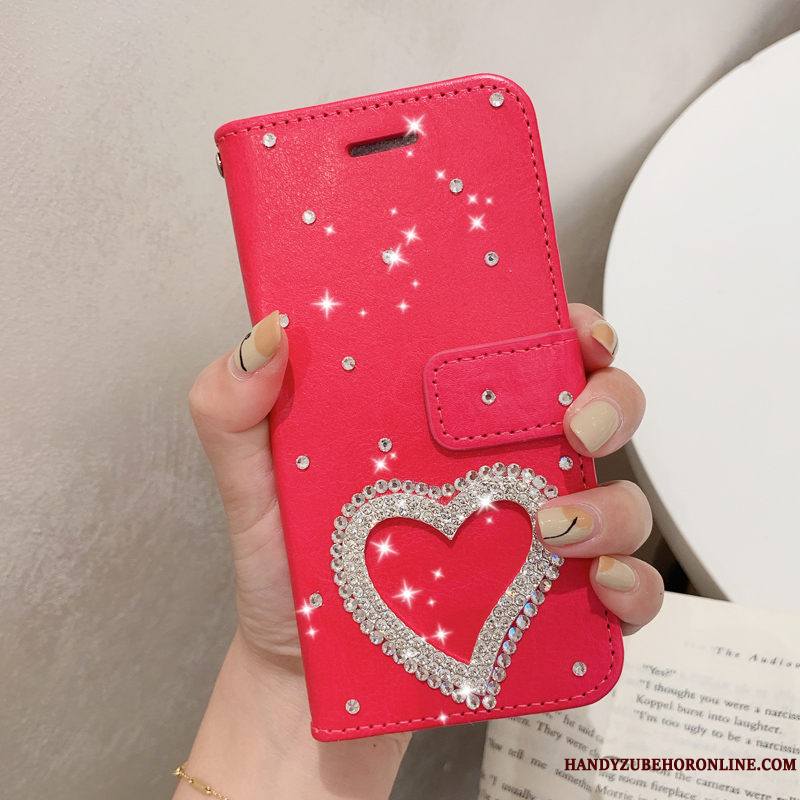 Samsung Galaxy M20 Coque Protection Luxe Créatif Mode Étui En Cuir Fluide Doux Incruster Strass