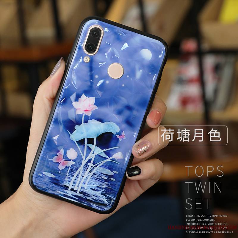 Samsung Galaxy M20 Coque Protection Étoile Tout Compris Fluide Doux Bleu Créatif