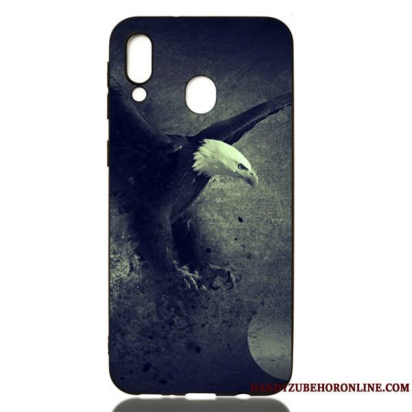 Samsung Galaxy M20 Coque Étui Dessin Animé Noir Étoile Personnalité Ornements Suspendus Tendance