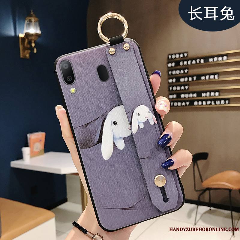 Samsung Galaxy M20 Fluide Doux Dessin Animé Silicone Incassable Étoile Amoureux Coque De Téléphone