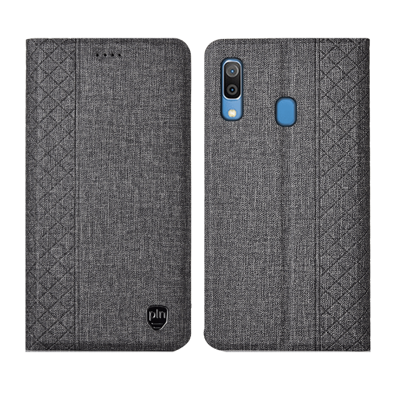 Samsung Galaxy M20 Protection Étui Tout Compris Étui En Cuir Bleu Étoile Coque De Téléphone