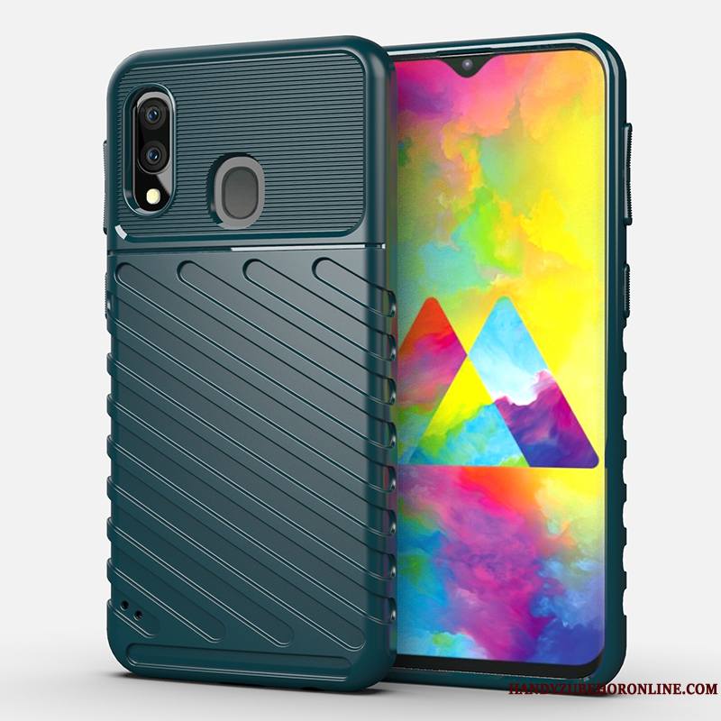 Samsung Galaxy M20 Tout Compris Protection Incassable Simple Étui Coque Fluide Doux