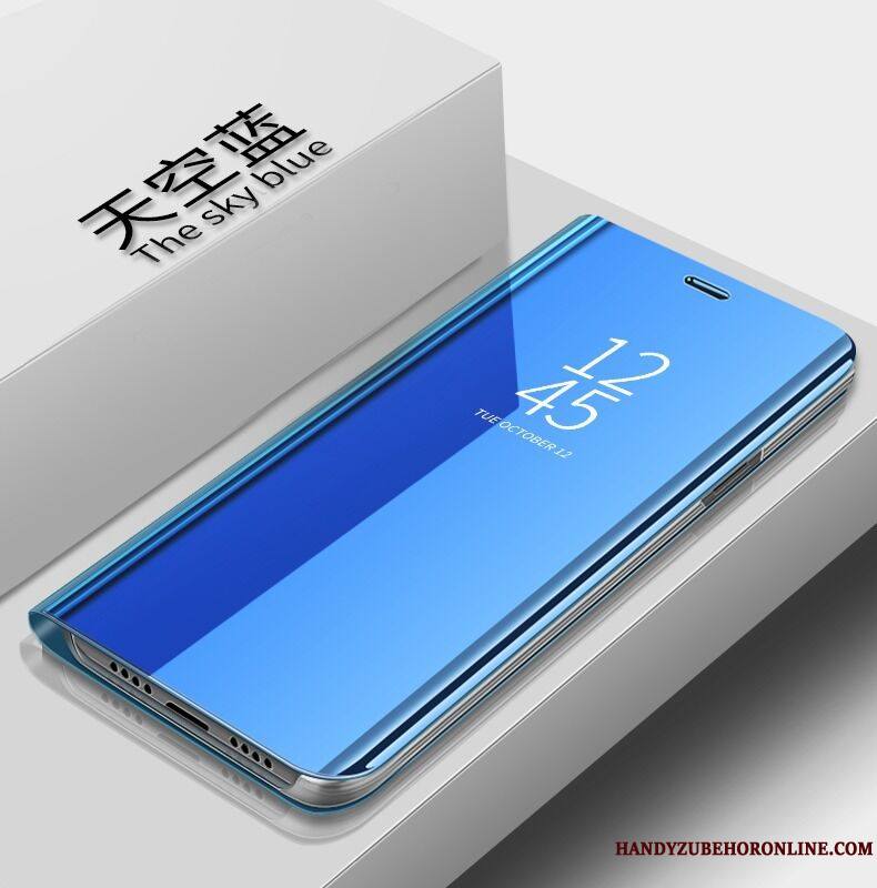 Samsung Galaxy M20 Téléphone Portable Fluide Doux Coque Protection Étui En Cuir Rose Dormance