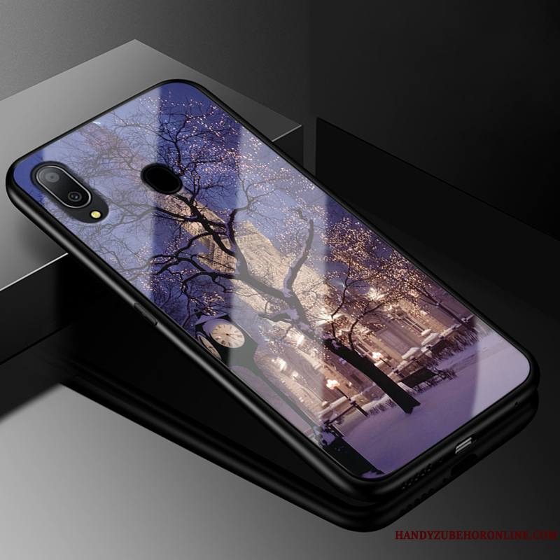 Samsung Galaxy M20 Violet Étui Personnalité Incassable Coque De Téléphone Créatif Vent