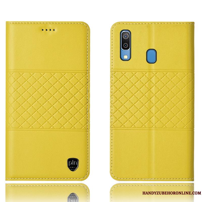 Samsung Galaxy M20 Étui En Cuir Protection Coque De Téléphone Noir Étoile Incassable Housse