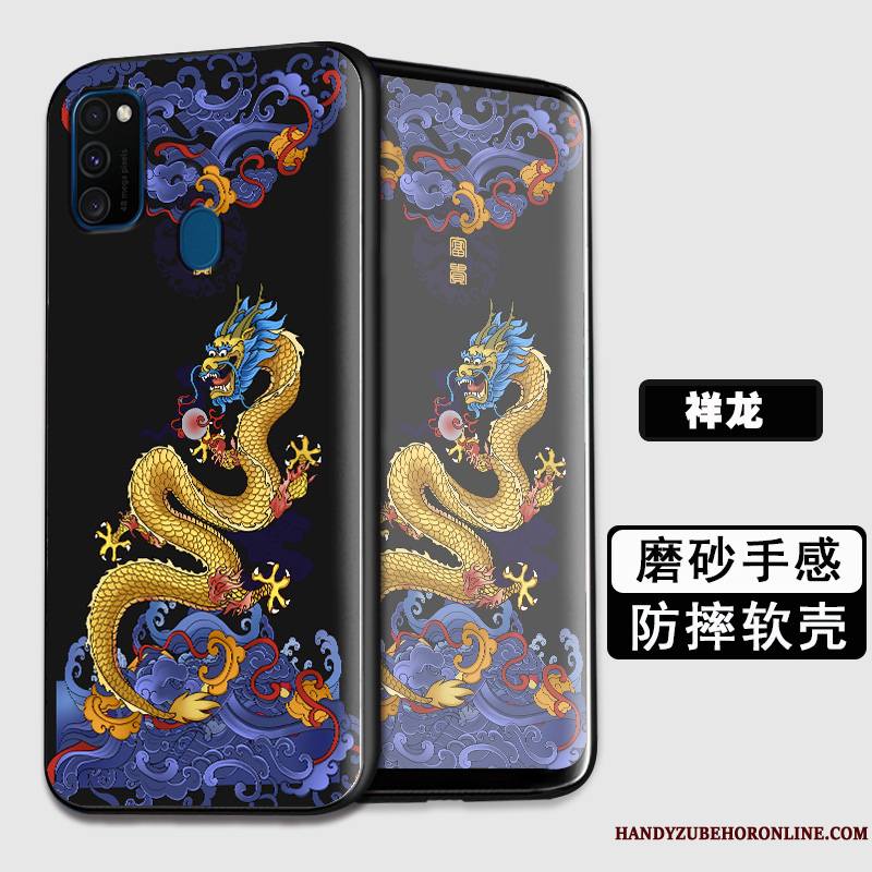 Samsung Galaxy M30s Coque De Téléphone Tout Compris Protection Étoile Silicone Fluide Doux Créatif