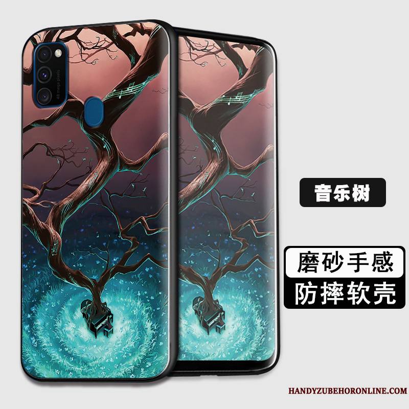 Samsung Galaxy M30s Coque De Téléphone Tout Compris Protection Étoile Silicone Fluide Doux Créatif