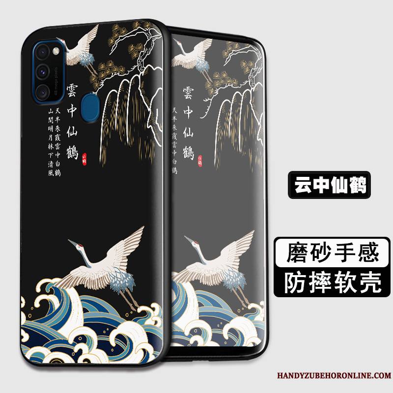 Samsung Galaxy M30s Coque De Téléphone Tout Compris Protection Étoile Silicone Fluide Doux Créatif