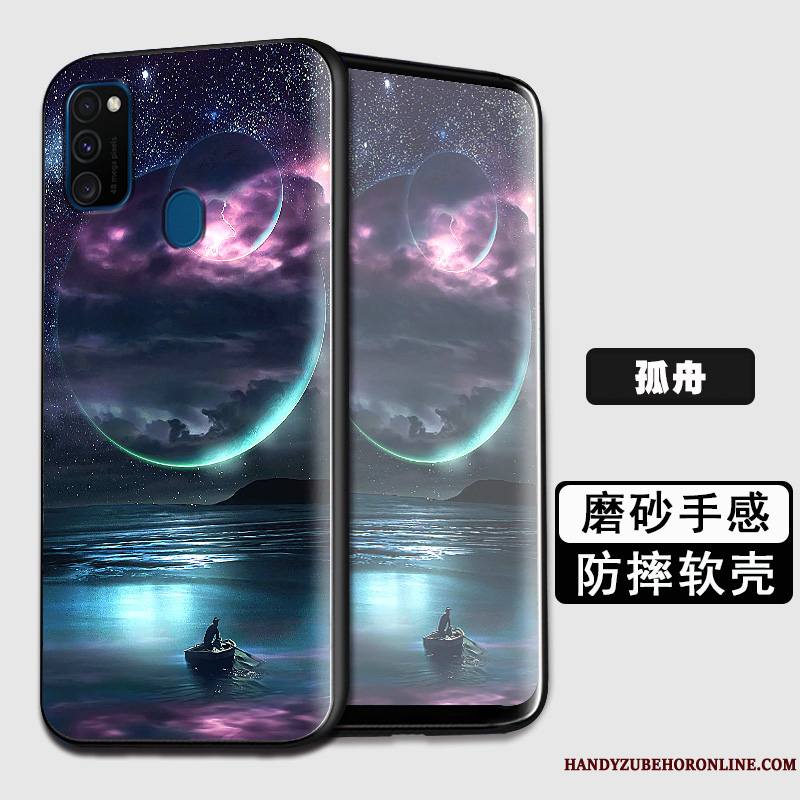 Samsung Galaxy M30s Coque De Téléphone Tout Compris Protection Étoile Silicone Fluide Doux Créatif