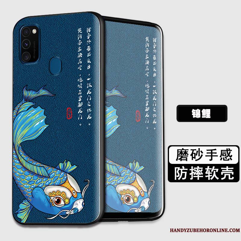 Samsung Galaxy M30s Coque De Téléphone Tout Compris Protection Étoile Silicone Fluide Doux Créatif