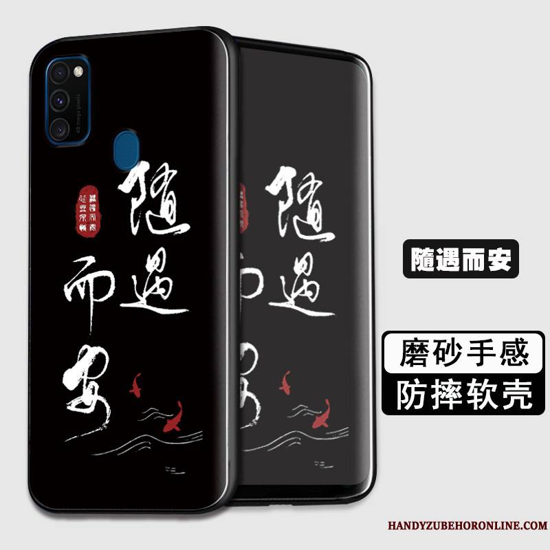 Samsung Galaxy M30s Coque De Téléphone Tout Compris Protection Étoile Silicone Fluide Doux Créatif