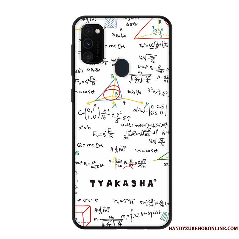 Samsung Galaxy M30s Coque Étui Étoile Gris Créatif Personnalisé Dessin Animé Protection